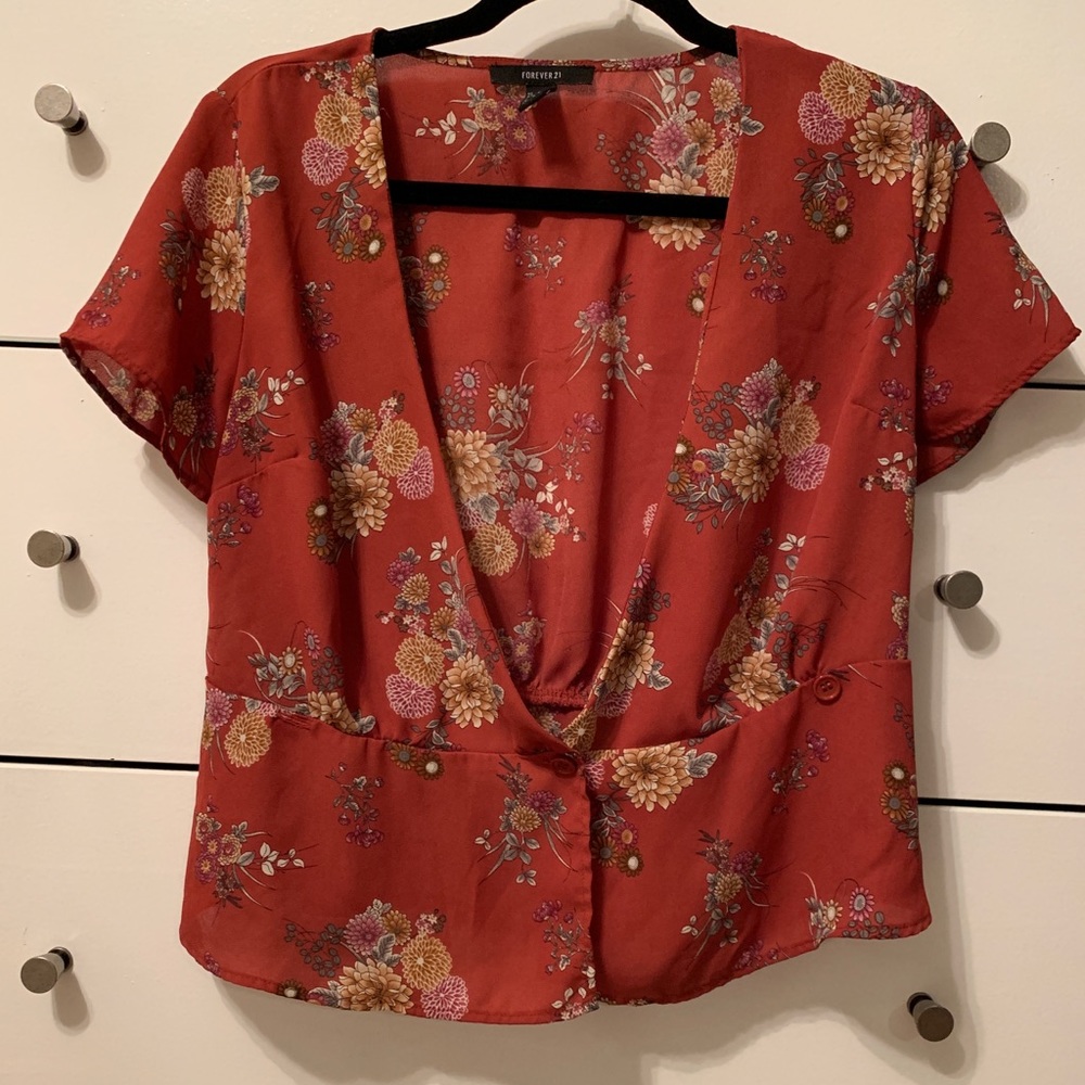 Floral crop top
